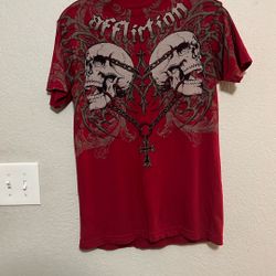 Red Affliction Shirt Size Small 