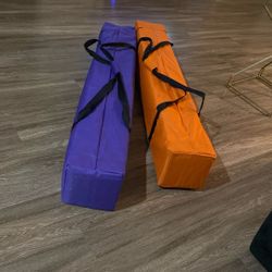 Two Bright Rare color Orange And Purple Tents 10x10 Set 