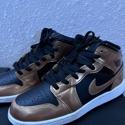 Gold N Black Size 7 Jordan 