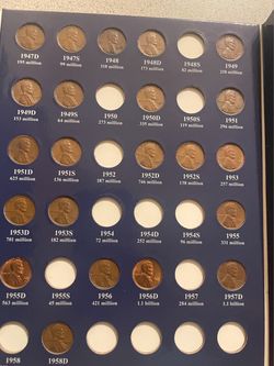 49 Wheat Pennies with  Album Including 😎