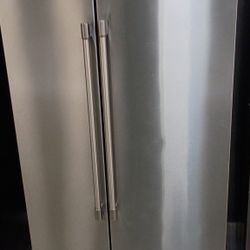 Stainless side by side Maytag refrigerator with warranty delivery available fee depends on address 🏠🚛🛣️