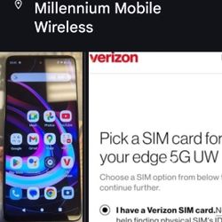 Verizon Motorola Edge 5G 2021 CDMA-GSM Unlocked Spectrum Mobile/Visible/T-Mobile/AT&T/TracFone/Metro PCS/Boost Mobile/Mint Mobile/Simple Mobile