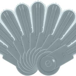 8Pcs Brush Cutter Replacement Blades Compatible with Weed Warrior Brush Cutter Head Gray