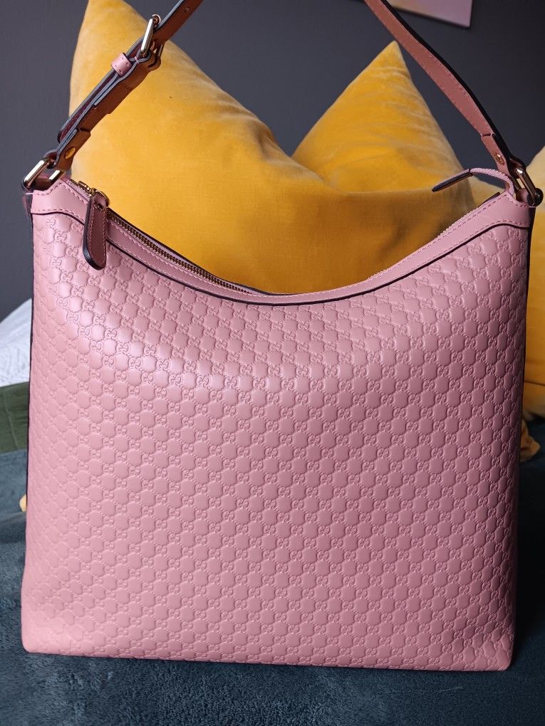 Pink Leather Gucci Handbag