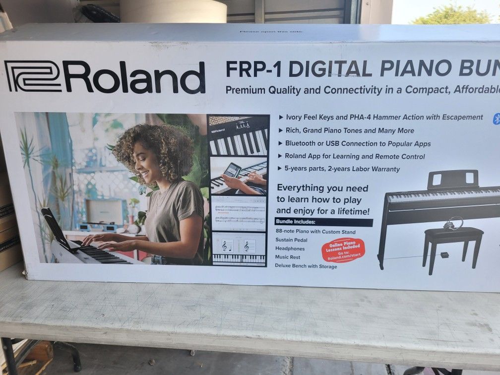 Roland FRP1 Digital Piano Keyboard Bundle for Sale in San Diego, CA
