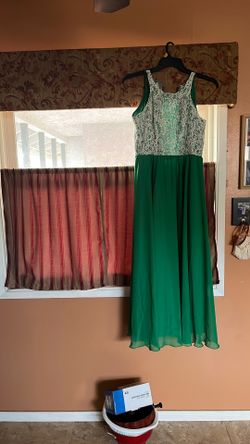 Green long dress size 4