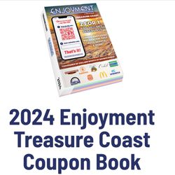 Enjoyment-Save Around-Coupon Book Treasure Coast Discounts Retail Price $35.00 Today’s Price $20.00