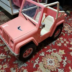 Our Generation OG Pink Battery Powered Jeep Vehicle For 18” Doll. Used, As Is