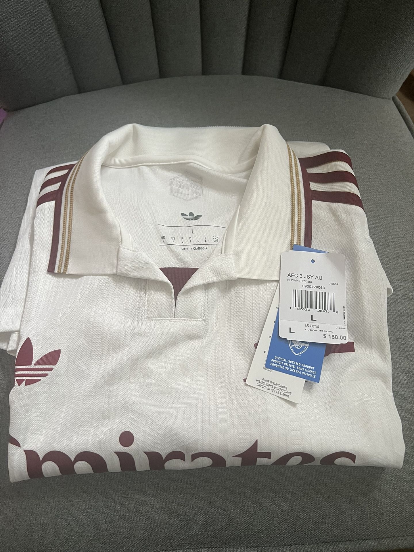 Arsenal authentic Size L