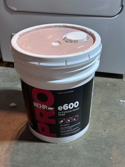 5 Gallon Paint Soft Pink / Rosa Suave Behr PRO e600 Exterior Flat