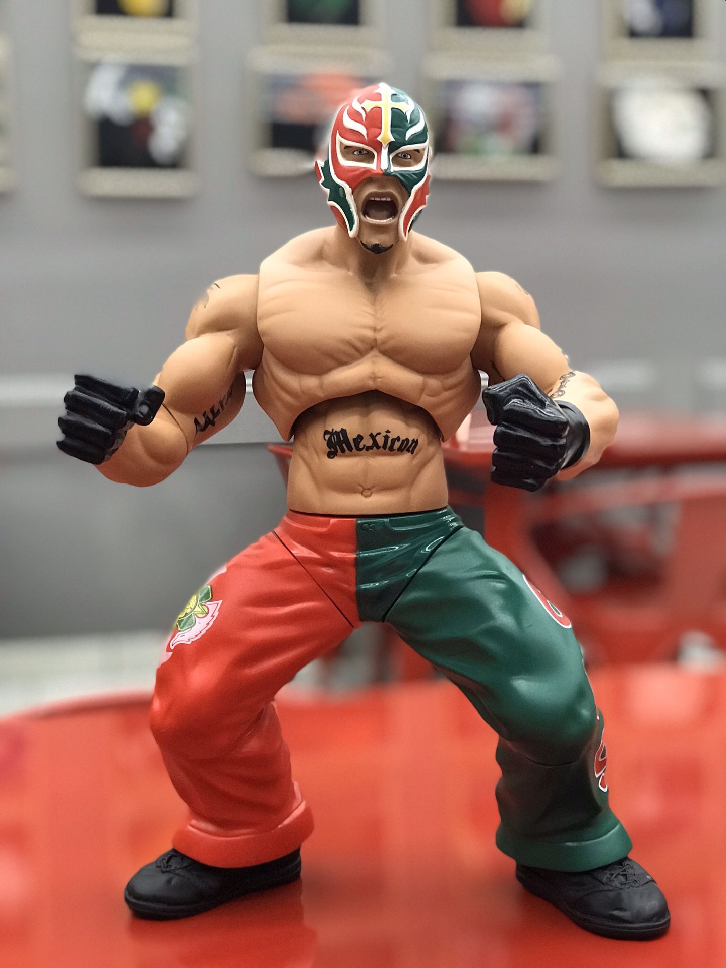 Rey Misterio Tall 12” RARE ACTION FIGURE LUCHADOR WWE CMLL NJW NewJapanWrestling. Condition is Used. Shipped with USPS First Class Package. Rey Mis