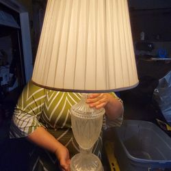 Antique Crystal Lamp