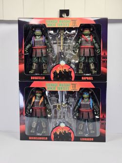 NECA Teenage Mutant Ninja Turtles 3 Movie 2 Pack Walmart Exclusive NIB TMNT