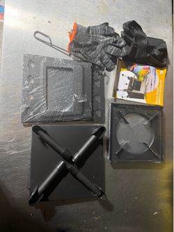 Outdoor Folding Metal Wood Camping Stove Kit - Portable Camp Wood Stove