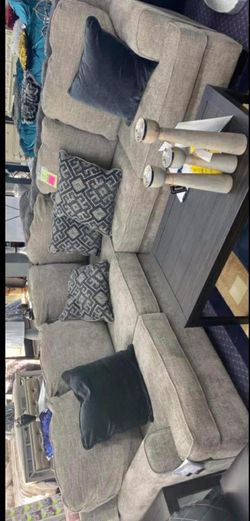 Gracious Bovarian Stone Sectional--Couch - - Living Room Set