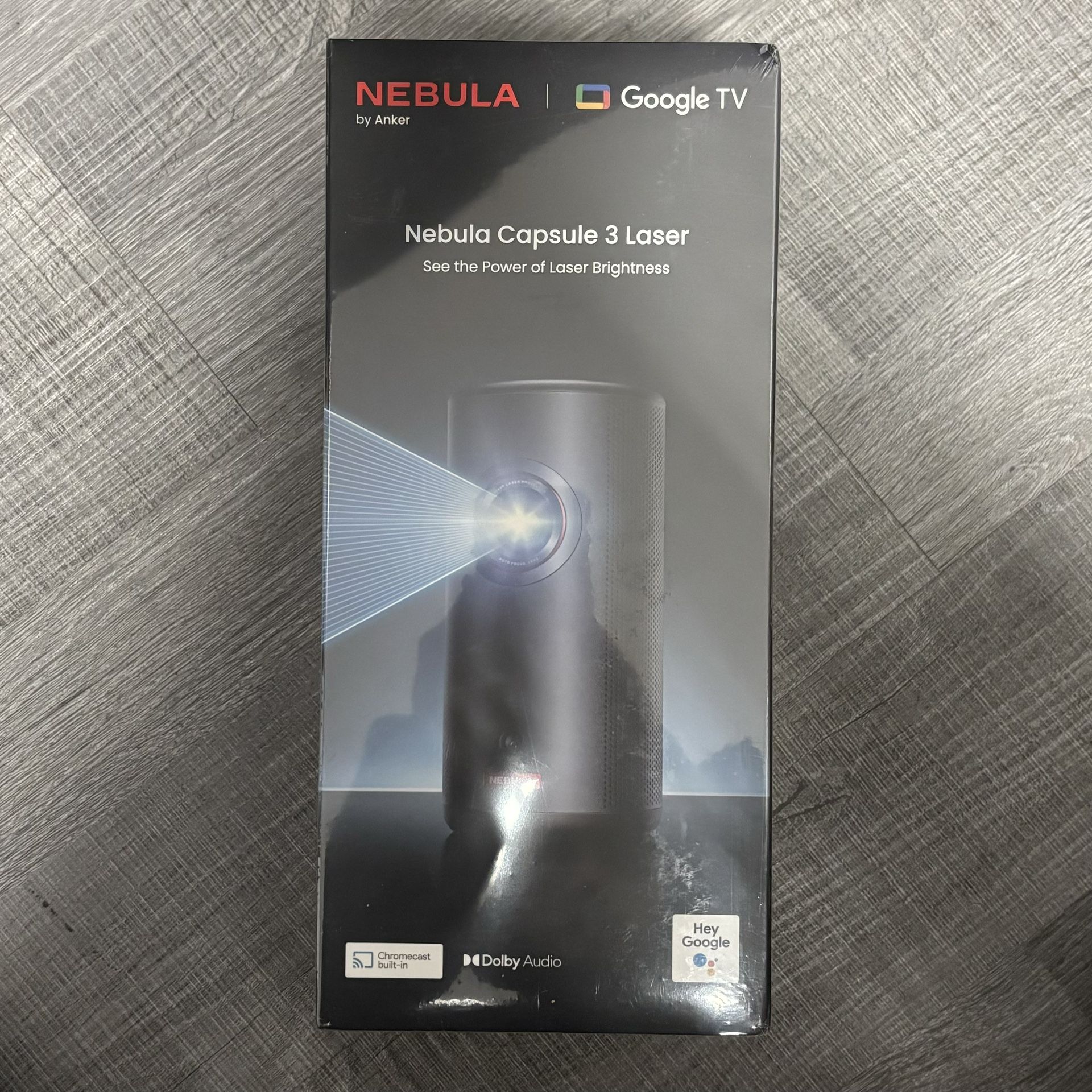 Nebula anker capsule 3 laser black projector