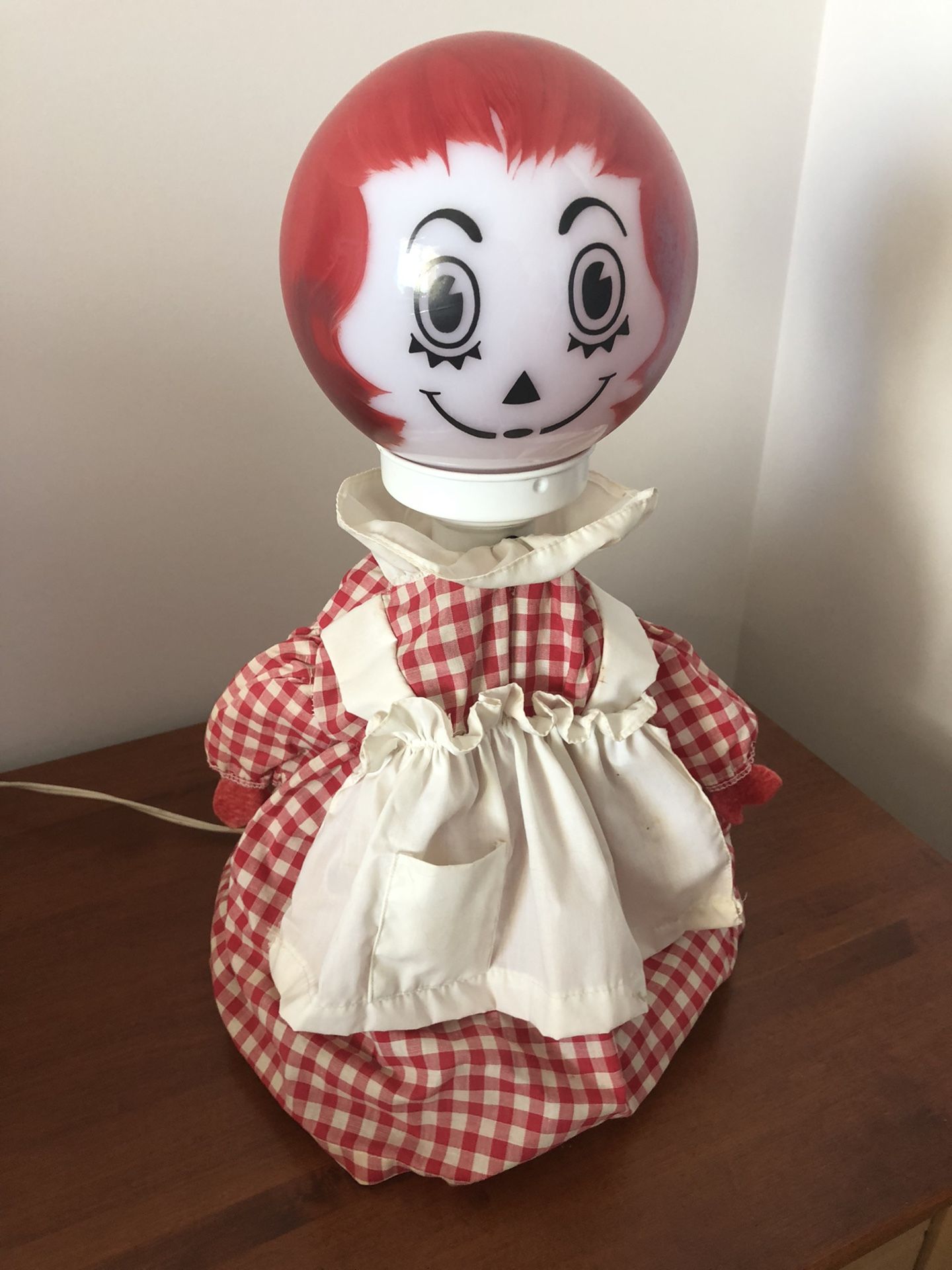 Raggedy Ann Vintage Lamp! Very Cute!