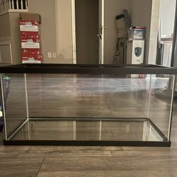 20 galloon fish tank + marine salt water bag