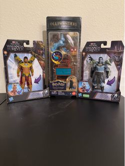 Marvel Wakanda Forever Figures + Harry Potter Ollivanders Set – New