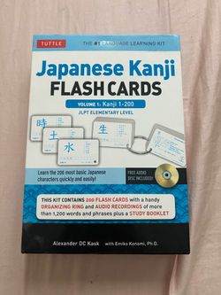 Japanese kanji flashcards