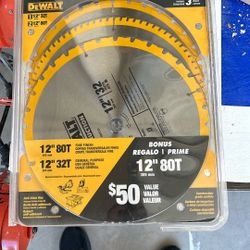 Dewalt Saw Blade 80T And 32T