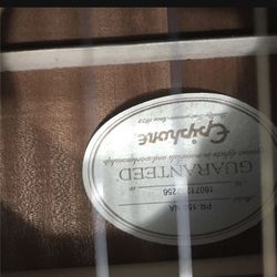 Epiphone acoustic guitar