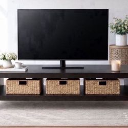 Modern Black TV Stand / Media Console