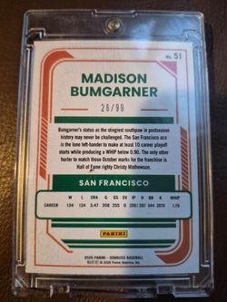 Madison Bumgarner 2026 Panini Donruss Baseball Card #51 26/99