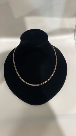14k Gold Curb Link Chain Necklace