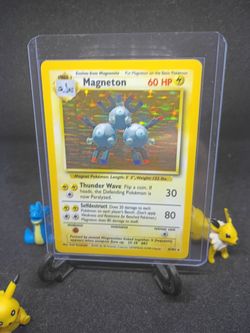 Pokemon 1999 magneton holo base set lp