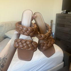 Brown Heels/Shoes Size 6.5 