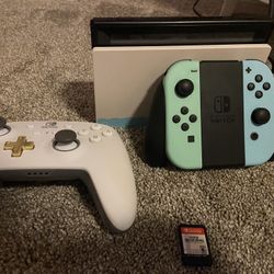 Nintendo Switch Animal Crossing With Controller And Super Smash Bros, 64 Gb ssd 