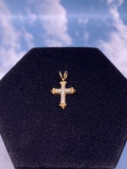 14K Cross pendant  