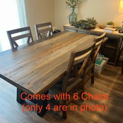GORGEOUS  Kitchen Table with 6 Chairs! In lightly used condition and looks new!