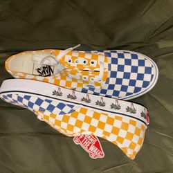 Authentic Palm Tree Checkerboard Vans