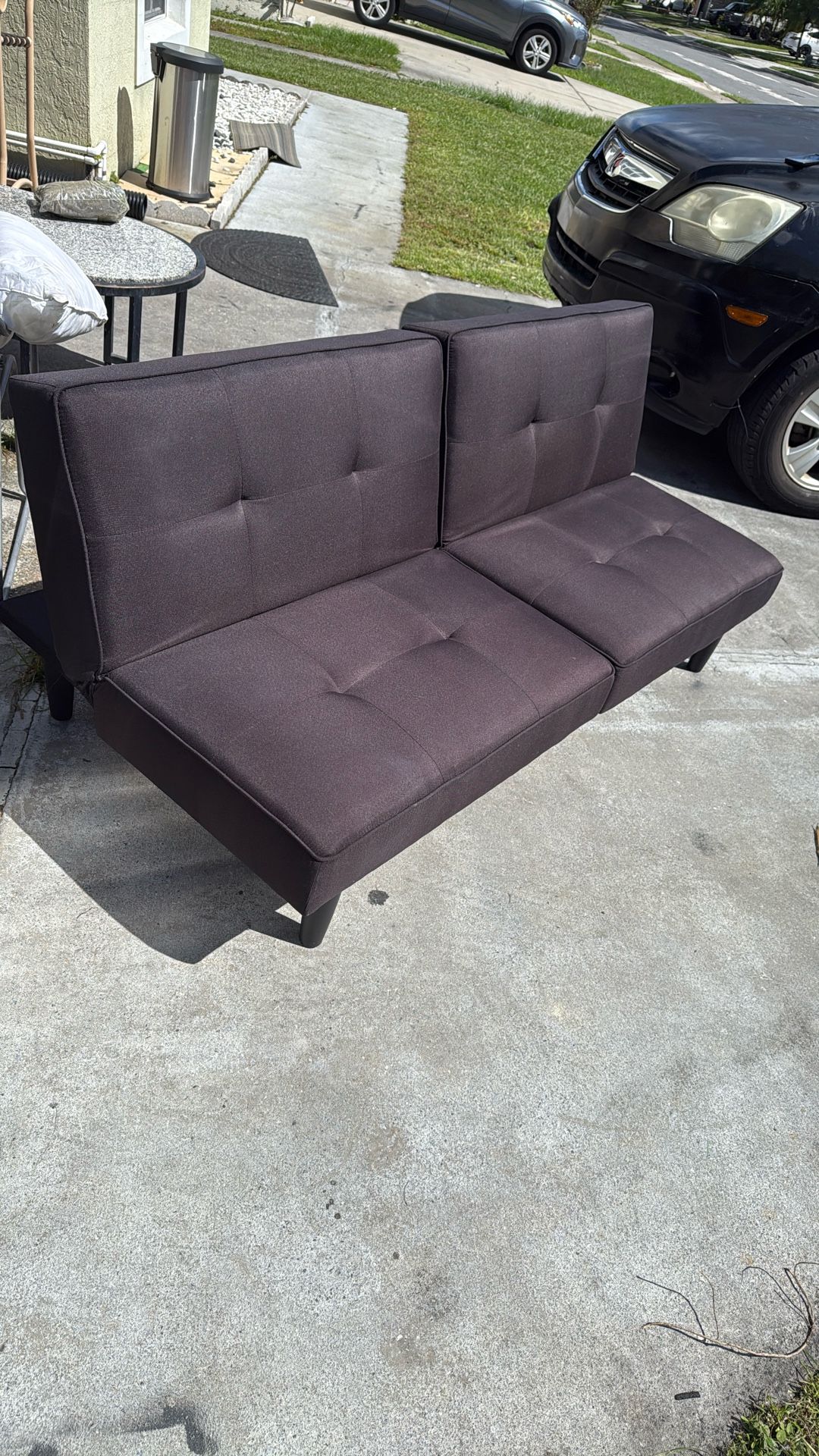 Black Futon Couch Sofa Bed