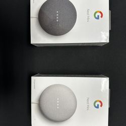 Google Nest Mini 2nd Gen Charcoal and Chalk