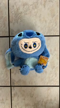 Blue Stitch-Style Plush Stuffed Toy