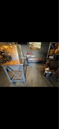 Warehouse/Office Tables with Drawers