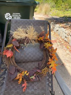 Fall Harvest Grapevine Wreath
