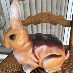 Vintage Union Products Hard Plastic Rabbit Blow Mold Easter Decor Indoor Outdoor 