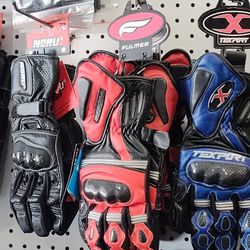 Motorcycle Leather Gloves Special Deal $65 Different Brands To Choose From Different Sizes To Choose From