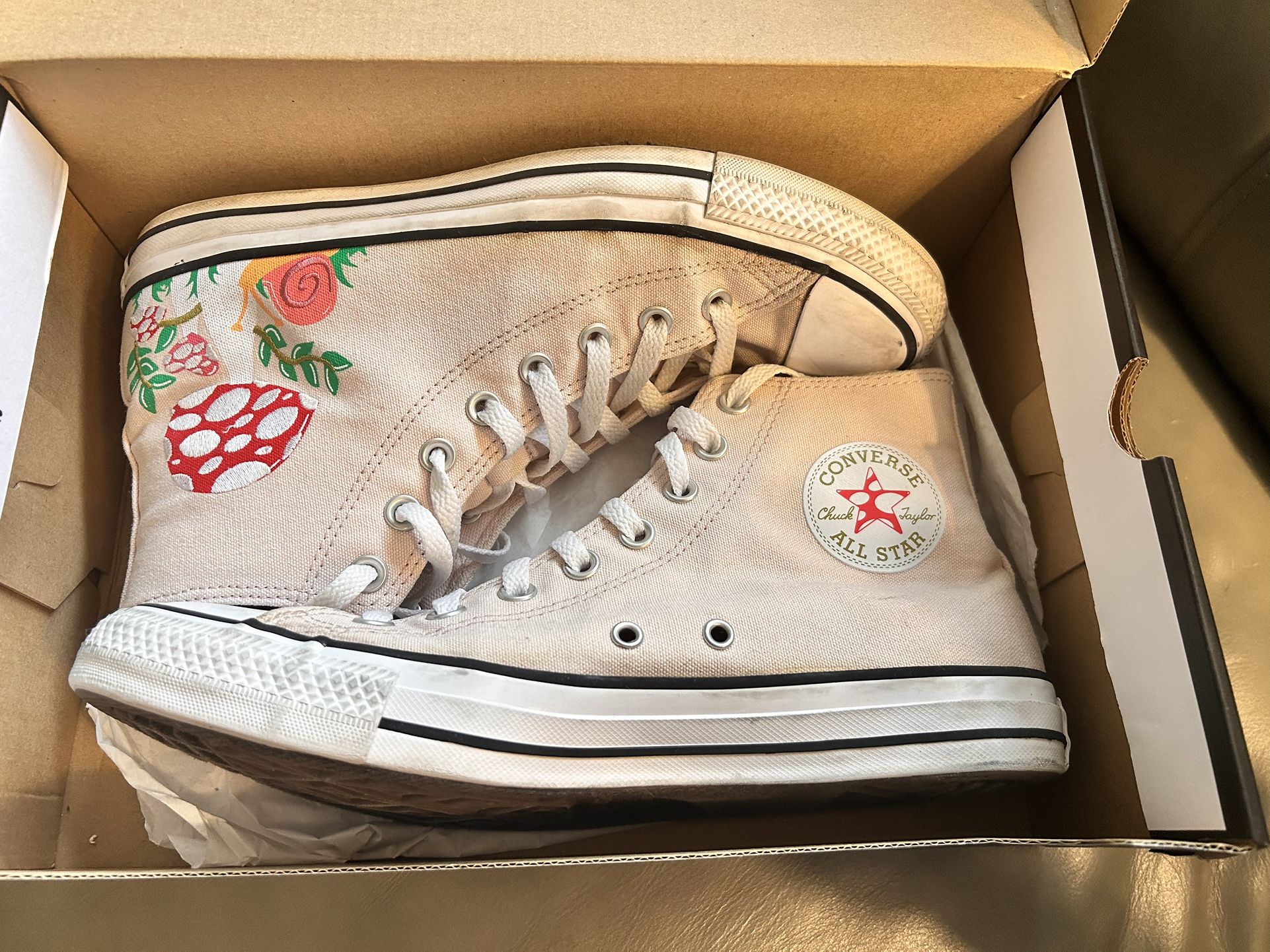 Light pink Converse High Tops Size 10.5