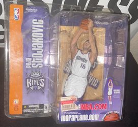 McFarlane NBA Series 6 Peja Stojakovic Chase Variant RC White Jersey Kings 2004 Brand New in Box Glory Years Arco Arena Go Kings