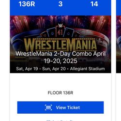 Wrestlemaia 2 Day Combo 