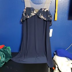 Dark BLUE Dress Xl