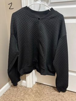 Women's Zip Up Bomber Jacket-Size XL