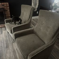 Grey Arm chairs