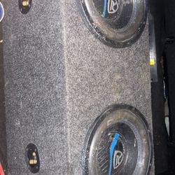 Sub Box with 2 10 In Rockville  Subs