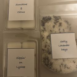 Wax Melts And Lavender Bath Salts 